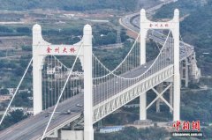 航拍贵州兴义金州大桥